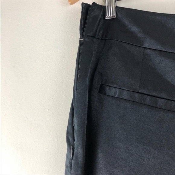Robert Rodriguez Black Satin Palazzo Shorts 10 - Picture 8 of 8